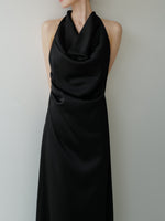 flow cowl neck dress