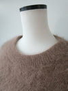 round neck raccoon knit