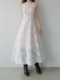 classic lace long dress