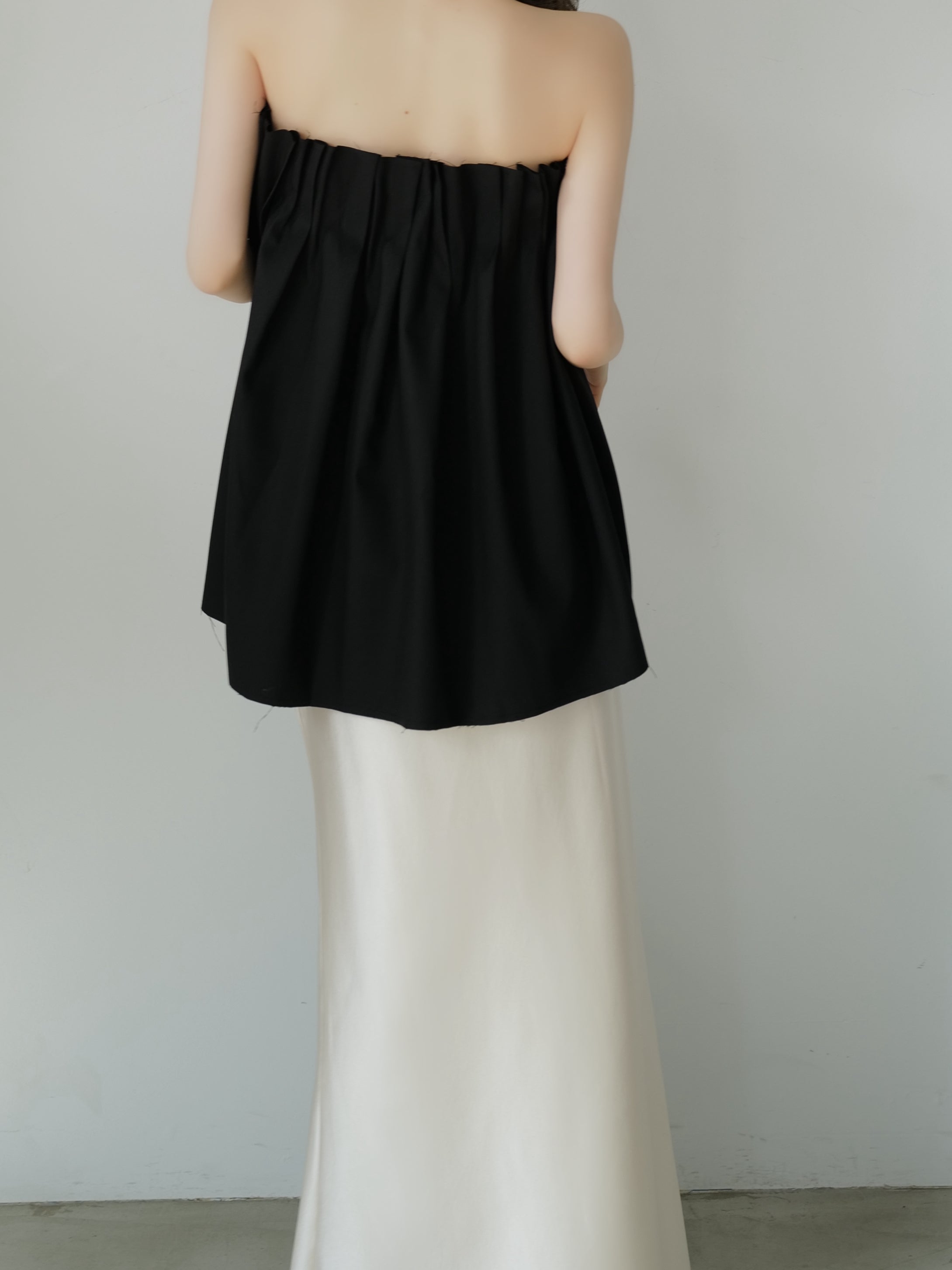 airy pleats tuck blouse