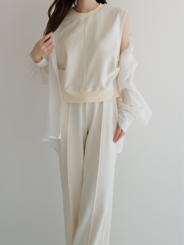 side tuck sweat top – célon