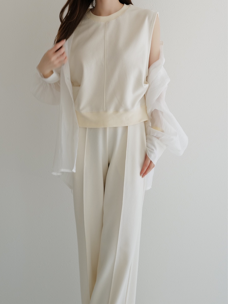 side tuck sweat top