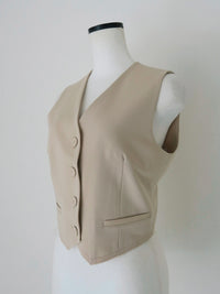 summer sale / raw hem single vest