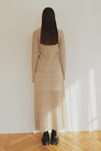 summer sale / hook rib knit skirt