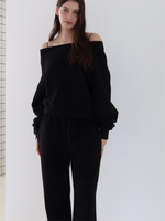 off shoulder sweat