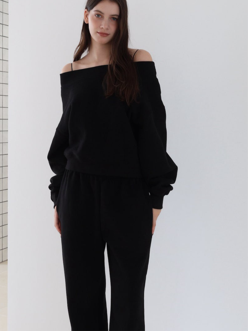 off shoulder sweat