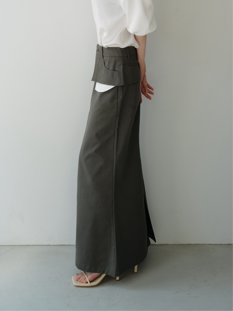 layered-like long skirt