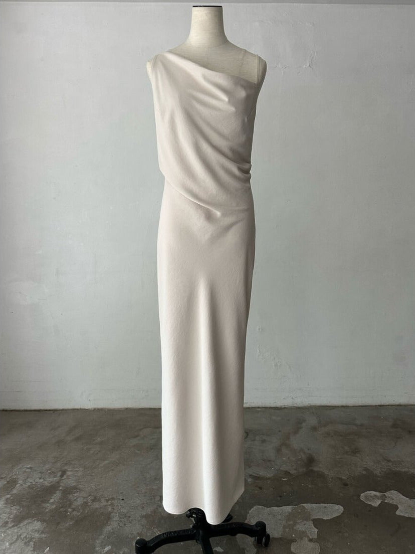 asymmetry drape cami dress – célon