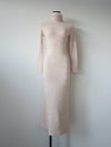 angora knit long dress