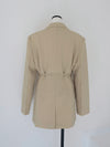 belted tailored jacket