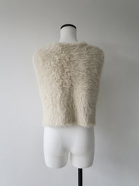 mink-like fur short vest