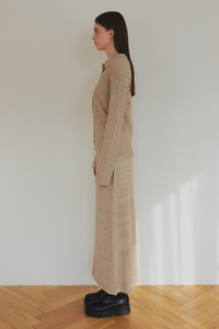 summer sale / hook rib knit skirt