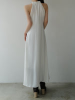 flow cowl neck dress