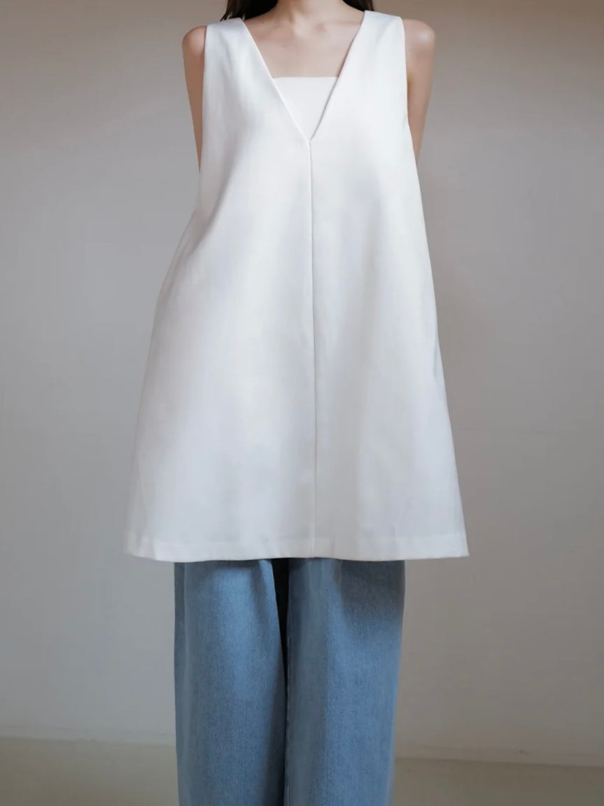 ワンピース maison celon 2way v mini dress Bonnie Slip Mini Dress / Washed Peach