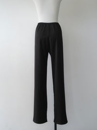satin fluid line slacks