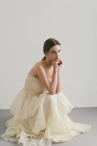 frilly tiered dress