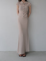 silhouette rib knit set
