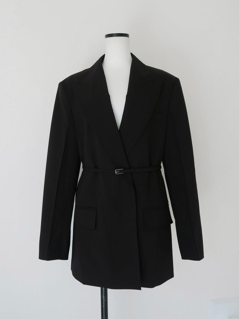 belted tailored jacket