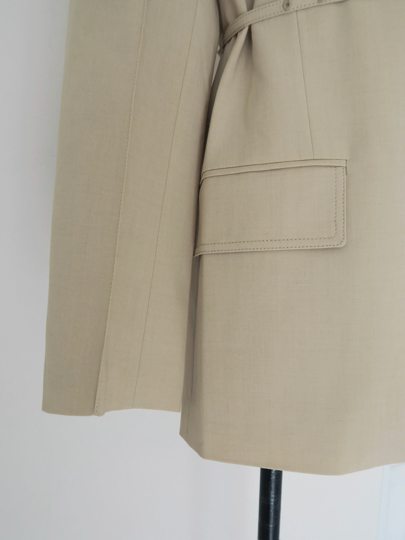 wool belted tailored jacket