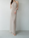 openwork halter dress
