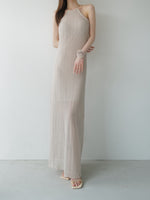 openwork halter dress