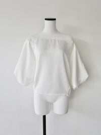 balloon sleeve satin blouse