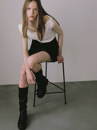 volume sole long boots