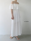 flare top off shoulder dress
