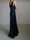 ( 9/18 20:00~ resale ) satin v long dress