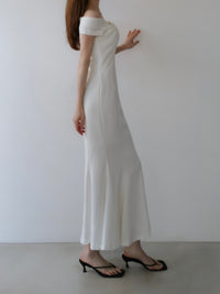 drape mermaid dress
