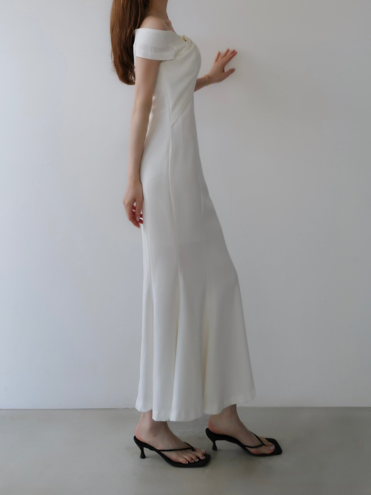 drape mermaid dress