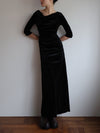 ［伊勢丹先行発売］ shirring drape velour dress