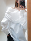 off shoulder gather blouse