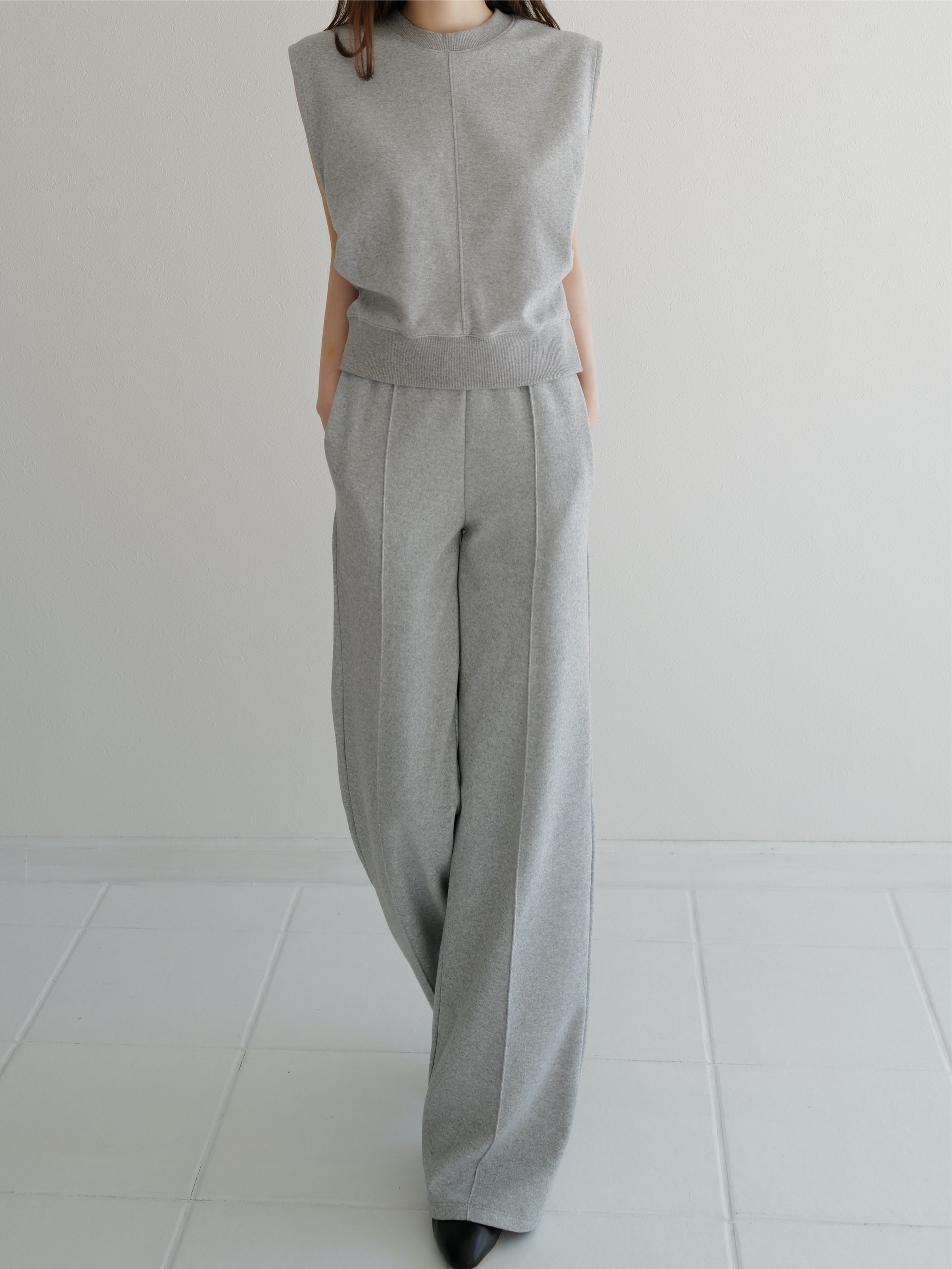 side tuck sweat top – célon