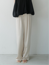 luxe satin wide pants