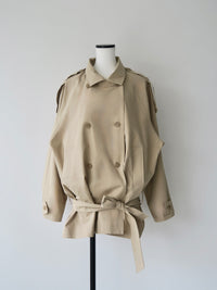 modern short trench coat