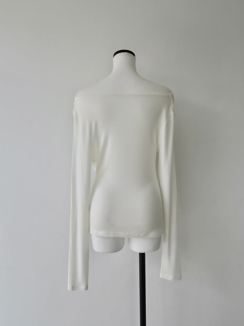 cowl silhouette stretching tops