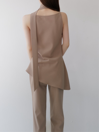 sample sale / long tie flare top