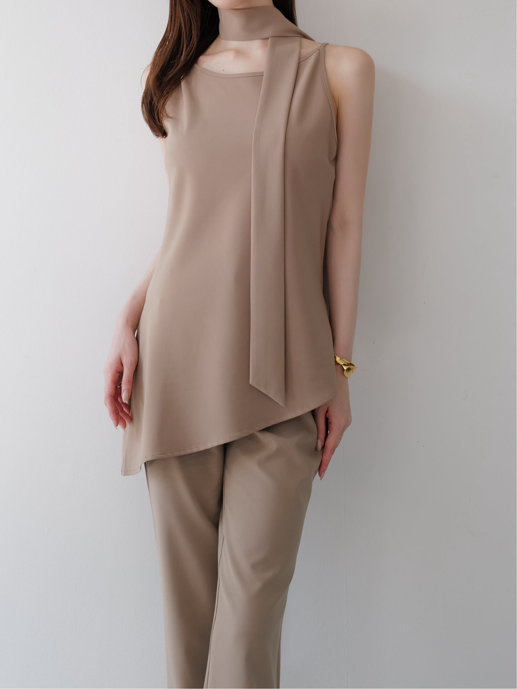 sample sale / long tie flare top