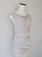 sheer nuance gathered dress