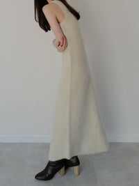 angora maxi knit dress