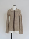 hook rib knit cardigan