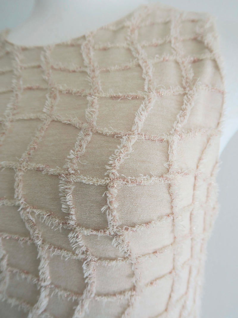 wavy tile pattern dress