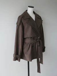 moca classic short trench coat