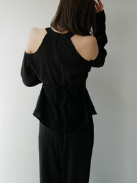 halter neck chiffon blouse