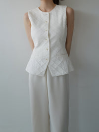 tailored diamond vest