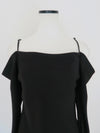 off shoulder silky blouse