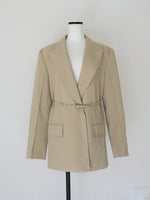 belted tailored jacket