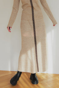 summer sale / hook rib knit skirt