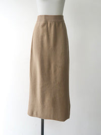 wool soft knit skirt